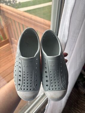 Native Shoes Kids Size C13 blue grey
